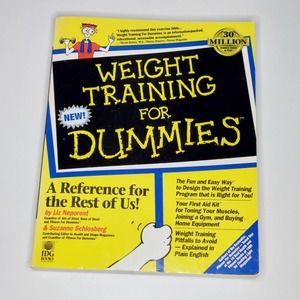 Weight Training for Dummies Book Instruction Manual Pre-Owned